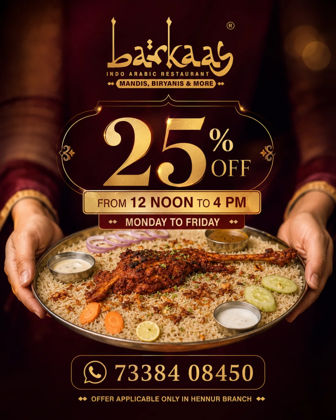Restaurant offer graphics design