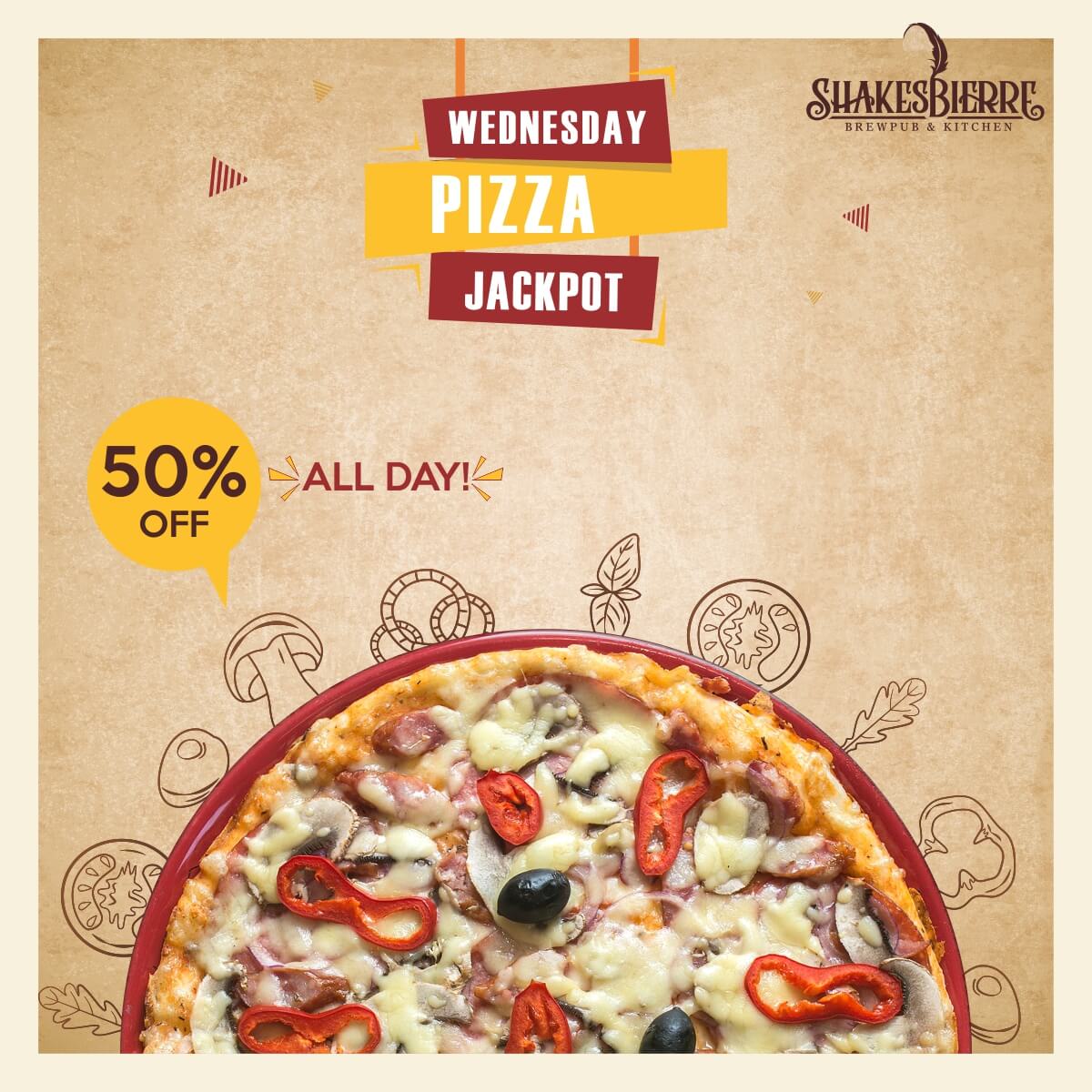 Pizza offer graphics design
